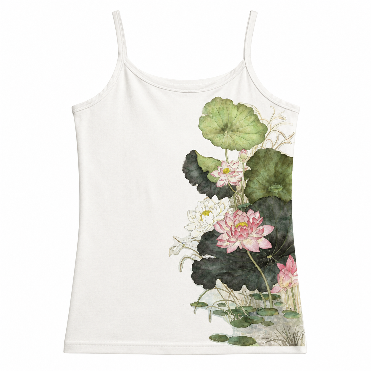 Ethereal Lotus Pond Watercolour Cami Top