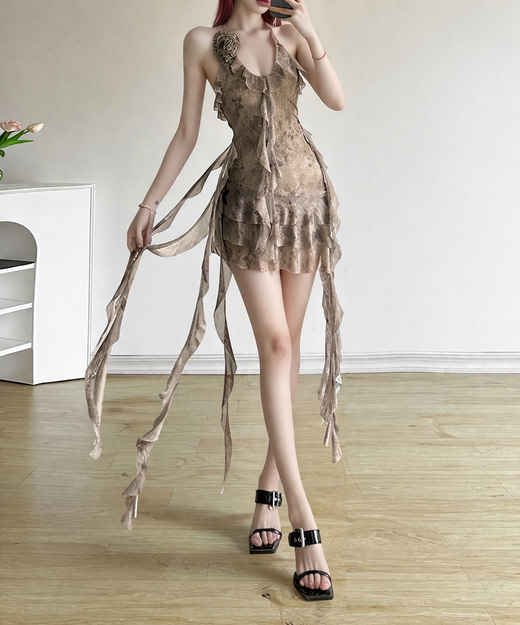 Fairy Grunge Forgotten Garden Halter Dress