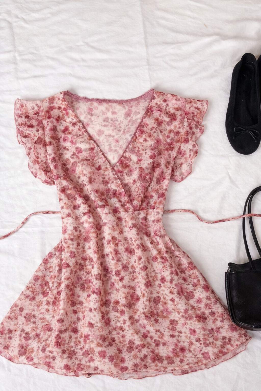 Cottagecore Forgotten Garden Wrap Dress