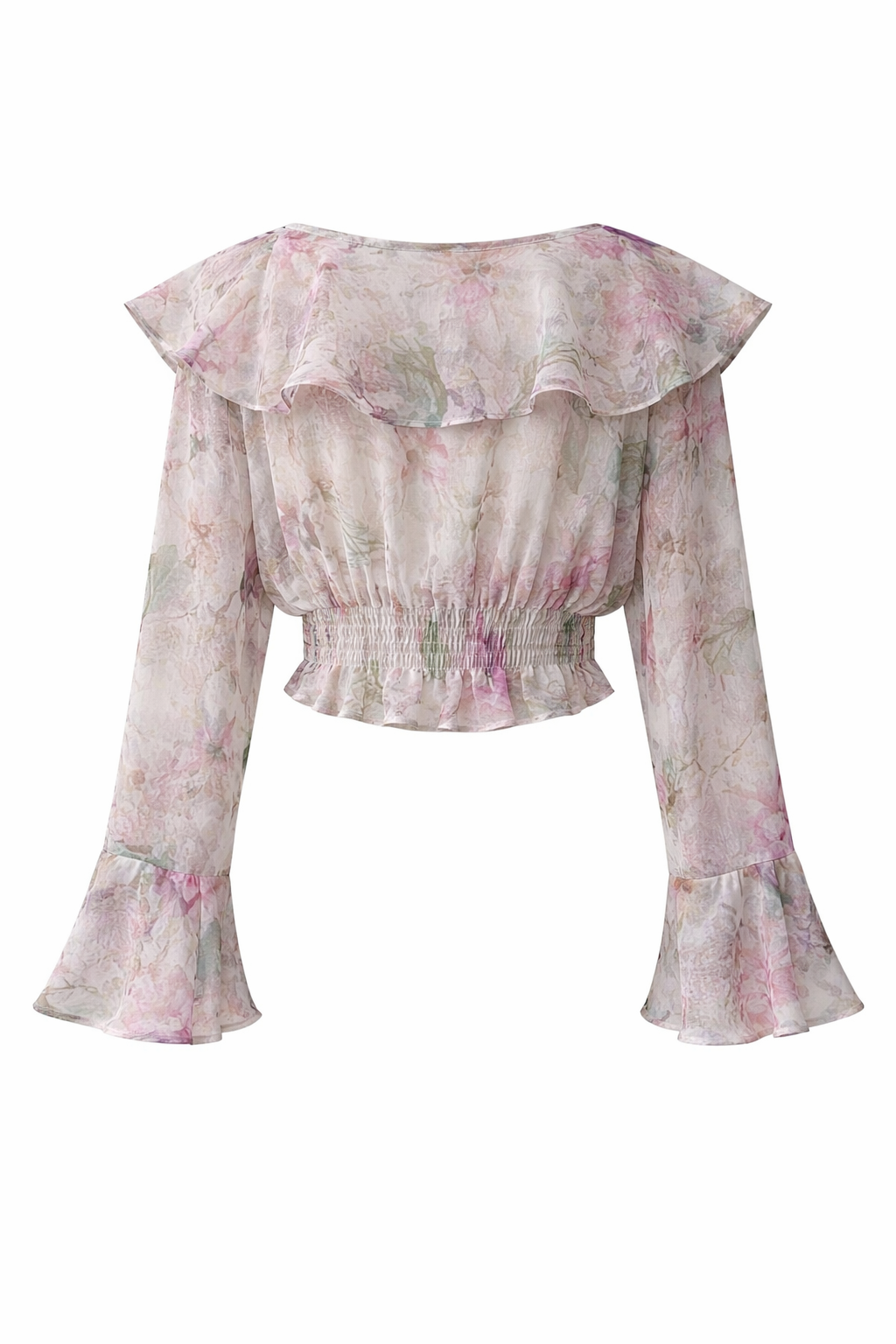 Fairycore Dissolving Garden Ruffle Blouse