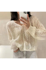 Cropped Summer Casual Fall Cardigan cottagecoreclothes