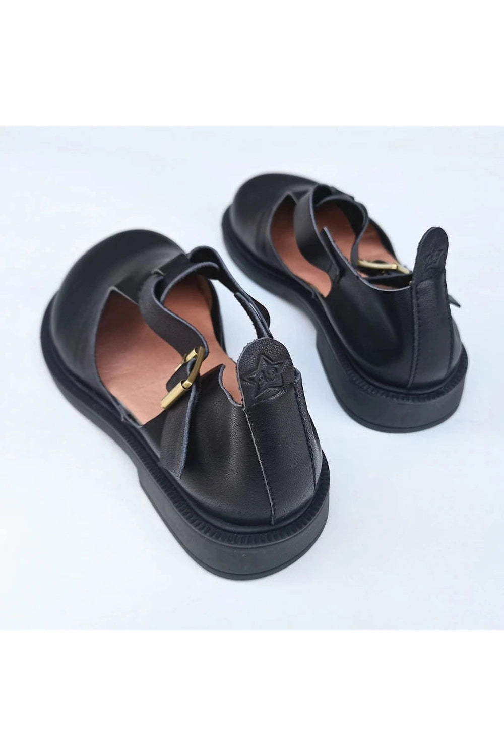 Dark Cottagecore British Style Leather Shoes cottagecoreclothes