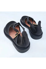 Dark Cottagecore British Style Leather Shoes cottagecoreclothes
