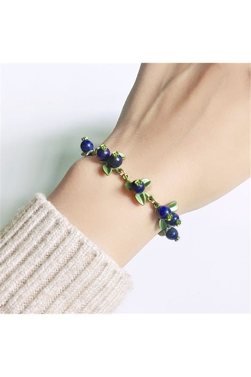 Goblincore Blueberry Pearl Bracelet cottagecoreclothes