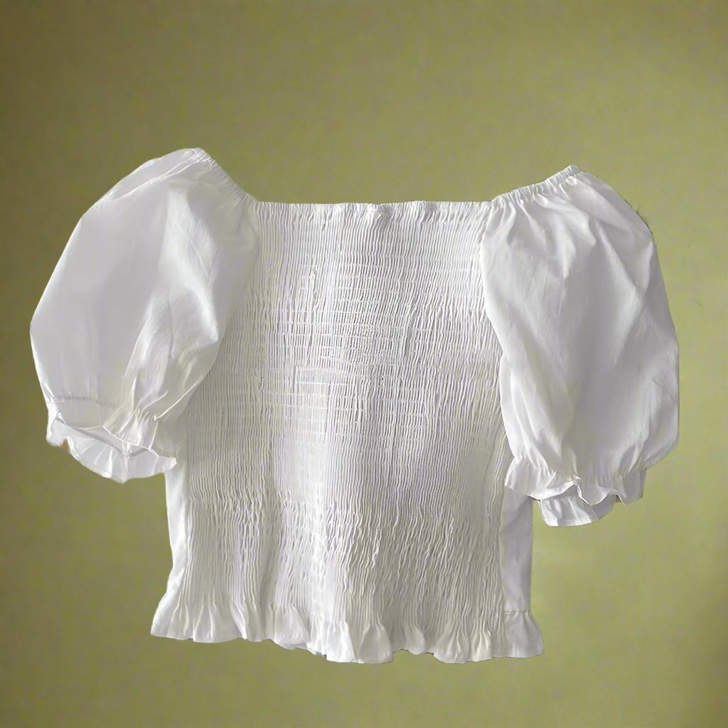 Vintage Ribbon Tie Sweetheart Top cottagecoreclothes