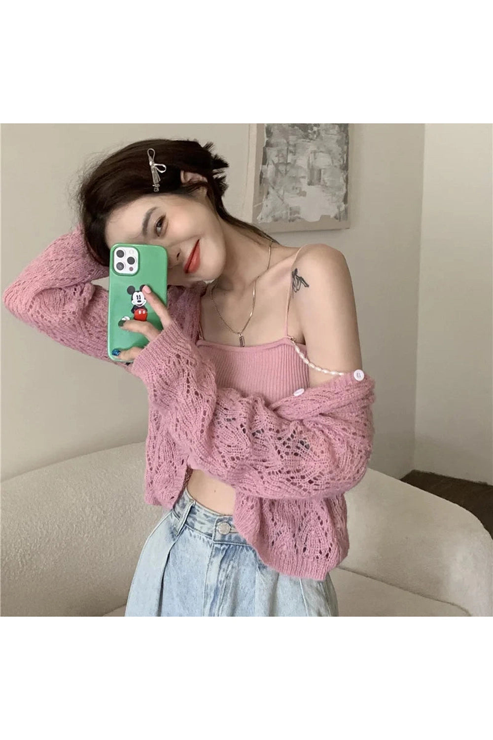 Cropped Summer Casual Fall Cardigan cottagecoreclothes