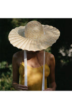 Large Brim Ribbon Straw Hat cottagecoreclothes
