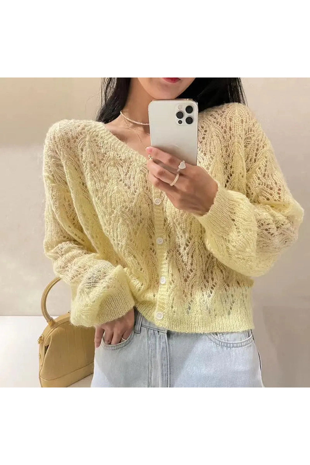 Cropped Summer Casual Fall Cardigan cottagecoreclothes