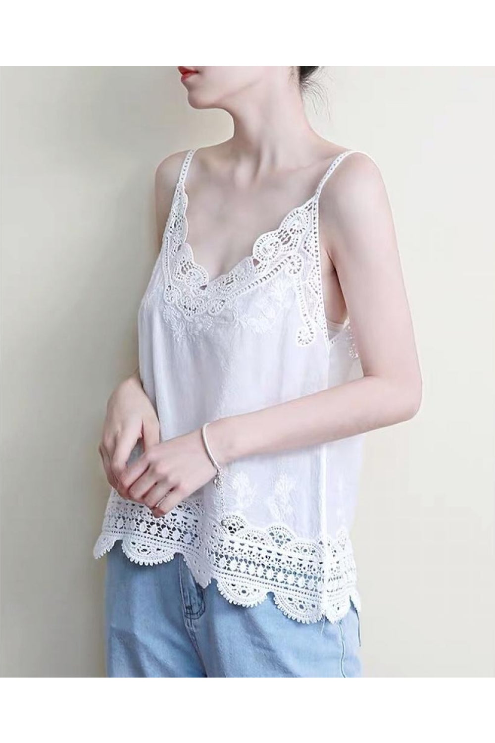 Vintage Lace Camisole Base Tank Top cottagecoreclothes