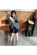 Vintage Frilled Edge Fall Sweater cottagecoreclothes