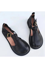 Dark Cottagecore British Style Leather Shoes cottagecoreclothes