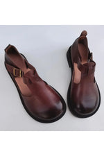 Dark Cottagecore British Style Leather Shoes cottagecoreclothes