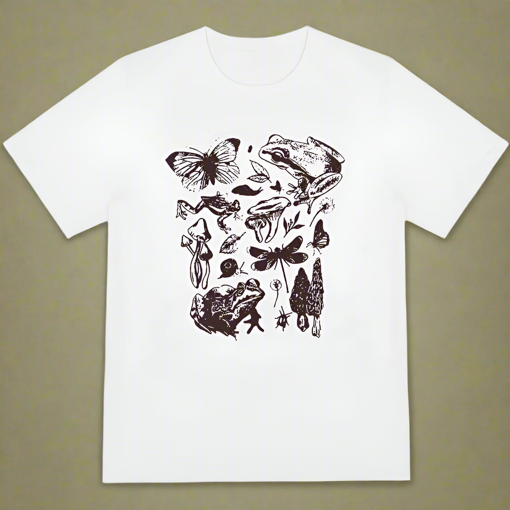 Goblincore Nature Sketch T-Shirt cottagecoreclothes