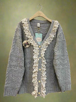 Cottagecore Lace Trim Cardigan cottagecoreclothes