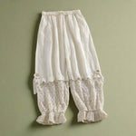 Mori Girl Vintage Crochet Lace Pants cottagecoreclothes