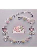 Fairycore Heart Charm Bracelet cottagecoreclothes