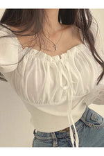 Vintage Boho Bishop Sleeve Shirt cottagecoreclothes