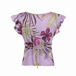 Violet Heat Floral Top