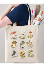 Goblincore Mushroom Tote Bag cottagecoreclothes