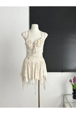 Spaghetti Strap Ballet Mini Dress cottagecoreclothes