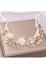 Elegant Bridal Pearl Headband cottagecoreclothes