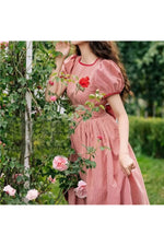 Pink Plaid Victorian Dress cottagecoreclothes