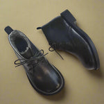 Vintage Lace-Up Ankle Shoes cottagecoreclothes