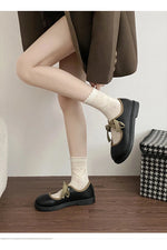 Olive Shoes Mary Jane Flats cottagecoreclothes