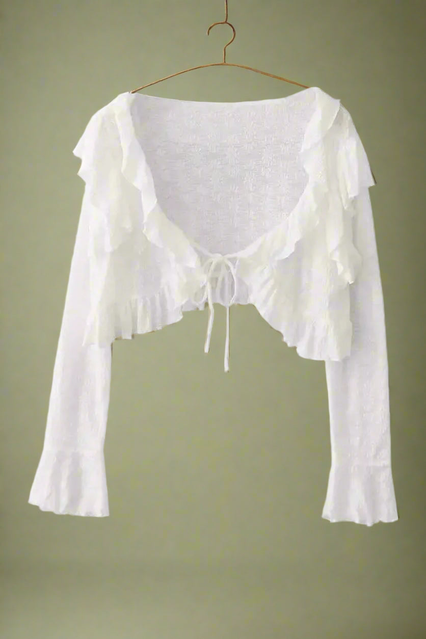 Fairycore Floral Bell Sleeve Top cottagecoreclothes