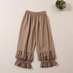 Mori Girl Lace Wide Leg Trousers