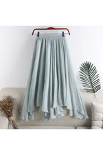 Bohemian Linen Long Skirt cottagecoreclothes