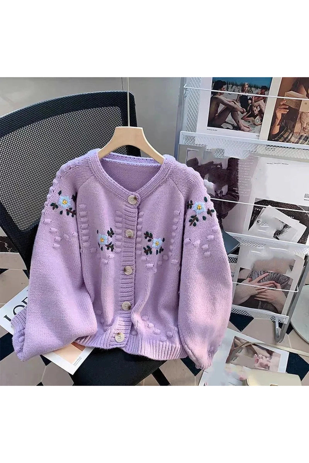 Sunlit Meadow Button-Up Fall Cardigan cottagecoreclothes