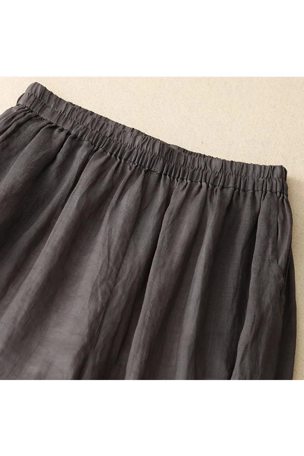 Mori Girl Wide-Leg Linen Pants cottagecoreclothes