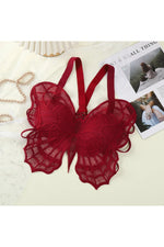 Dark Cottagecore Embroidered Butterfly Bralette cottagecoreclothes