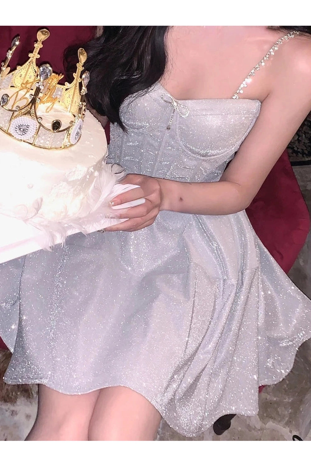 Backless Evening Party Dress cottagecoreclothes