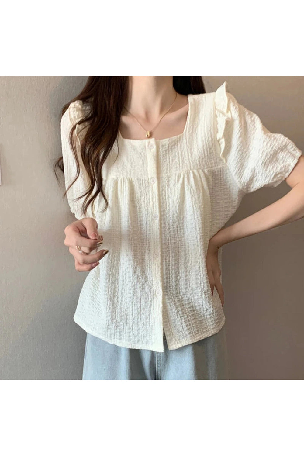 Sun-Kissed Ruffle Blouse cottagecoreclothes