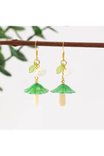 Mushroom Fruit Drop Earrings cottagecoreclothes