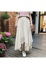 Bohemian Linen Long Skirt cottagecoreclothes