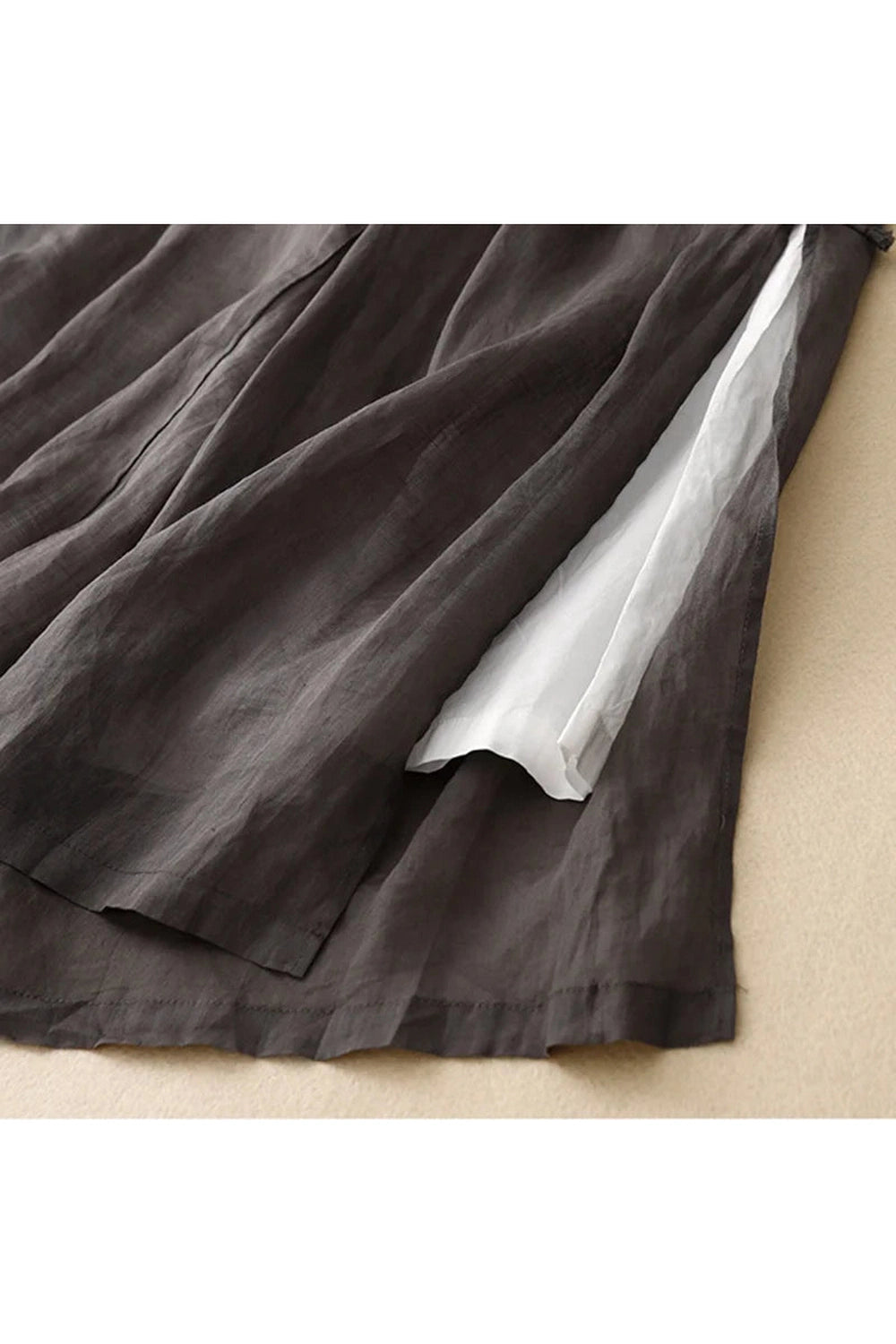 Mori Girl Wide-Leg Linen Pants cottagecoreclothes