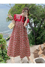 Maternity Ruffled Peter Pan Dress cottagecoreclothes