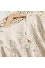 Cotton Puff Sleeve Cover-Up cottagecoreclothes