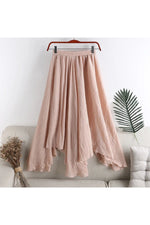 Bohemian Linen Long Skirt cottagecoreclothes