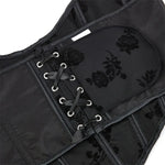Gothiccore Floral Velvet Corset Top