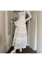 White Hollow Hook Skirt cottagecoreclothes