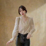 Mori Girl Embroidered Floral Blouse cottagecoreclothes