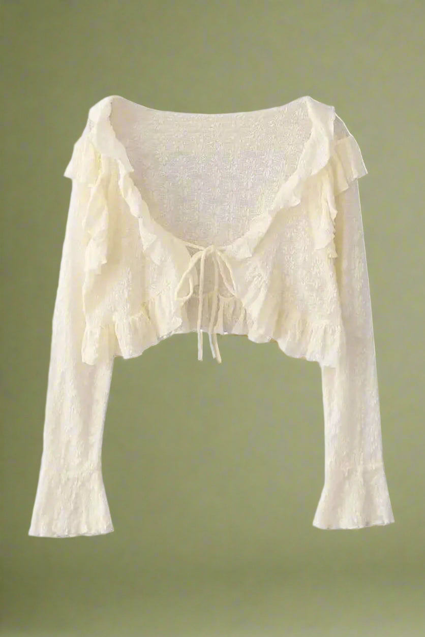 Fairycore Floral Bell Sleeve Top cottagecoreclothes