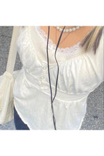 Ruffled Peasant Blouse cottagecoreclothes