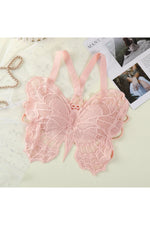 Dark Cottagecore Embroidered Butterfly Bralette cottagecoreclothes