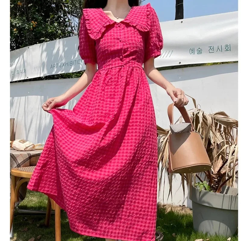 Cottagecore Peter Pan Collar Dress