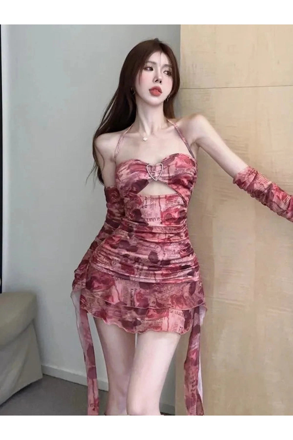 Fairycore Asymmetrical Layered Mini Dress cottagecoreclothes